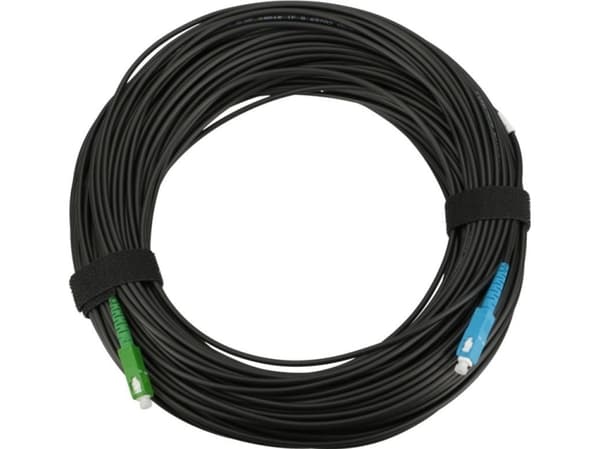 Extralink PATCHCORD SC/APC-SC/UPC ROUND DROP SM SIMPLEX G.657A2 40M, 40 m, FTTH, G.657.A2, SC/APC, SC/UPC, SC/UPC