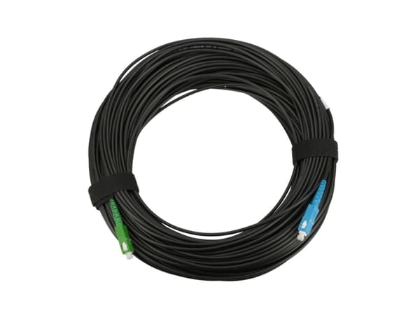 Extralink PATCHCORD SC/APC-SC/UPC ROUND DROP SM SIMPLEX G.657A2 40M, 40 m, FTTH, G.657.A2, SC/APC, SC/UPC, SC/UPC