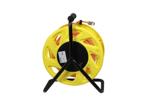 Kabeltrommel CAT6A 50m CAT7A råkabel SSTPSFTP med 2x stikkontakter RJ45CAT6A LSZH Synergy 21