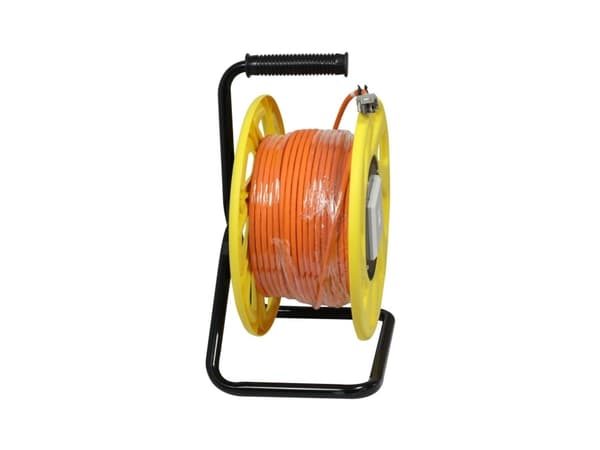 Kabeltrommel CAT6A 50m CAT7A råkabel SSTPSFTP med 2x stikkontakter RJ45CAT6A LSZH Synergy 21