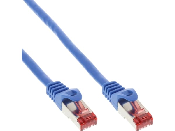 InLine B-76450B, 0,5 m, Cat6, S/FTP (S-STP), RJ-45, RJ-45, Blå