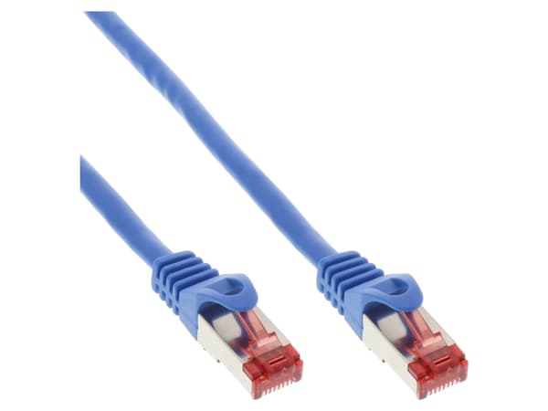 InLine B-76450B, 0,5 m, Cat6, S/FTP (S-STP), RJ-45, RJ-45, Blå