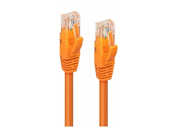 MicroConnect - Patch-kabel - RJ-45 (hane) till RJ-45 (hane) - 20 m - UTP - CAT 6a - halogenfri, formpressad, hakfri - orange