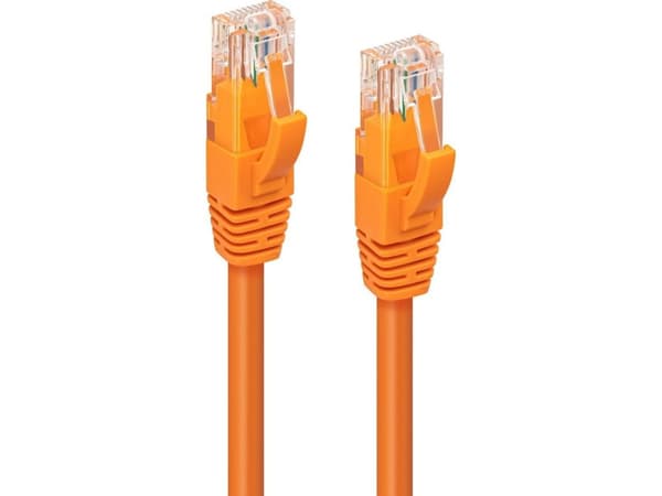 MicroConnect - Patch-kabel - RJ-45 (hane) till RJ-45 (hane) - 20 m - UTP - CAT 6a - halogenfri, formpressad, hakfri - orange