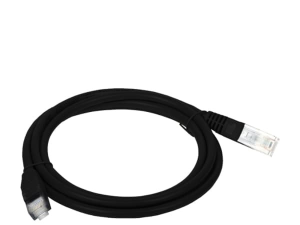 ALANTEC - Koblingskabel - RJ-45 (hann) til RJ-45 (hann) - 1 m - UTP - CAT 5e - formstøpt, flertrådet - svart