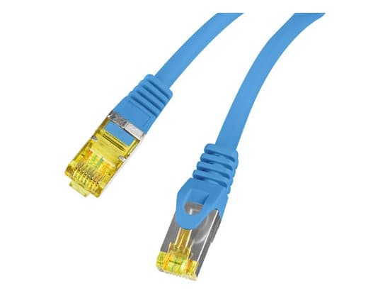 PATCHCORD CAT.6A S/FTP LSZH CU 2M SININEN FLUKE LÄPÄISSYT LANBERG