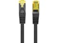 Pikkukuva 5 / 5: Lanberg - Patchkabel - RJ-45 (han) til RJ-45 (han) - 1,5 m - 6 mm - S/FTP - CAT 6a - halogeenifri, knastfri, strenget - sort, RAL 9004