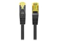 Pikkukuva 1 / 5: Lanberg - Patchkabel - RJ-45 (han) til RJ-45 (han) - 1,5 m - 6 mm - S/FTP - CAT 6a - halogeenifri, knastfri, strenget - sort, RAL 9004