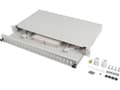 Miniatyrbilde 2 av 2: FIBEROPTIC PLANNER LANBERG 24XSC DUPLEX / 24XLC QUAD RACK 19" 1U GRÅ + TILBEHØR
