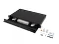 Miniatyrbilde 3 av 3: FIBEROPTIC PLANNER LANBERG 24XSC DUPLEX / 24XLC QUAD RACK 19" 1U SVART + TILBEHØR