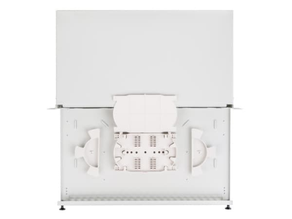 Lanberg FOP1-12SS-LDS, Patchpanel, Grå, Akrylnitrilbutadienstyren (ABS), Stål, 1U, Rektangulär, 48,3 cm (19")