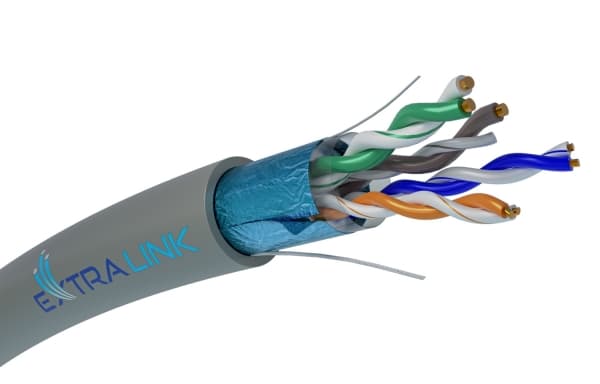 Extralink EX.18259, 305 m, Cat5e, F/UTP (FTP), Grå