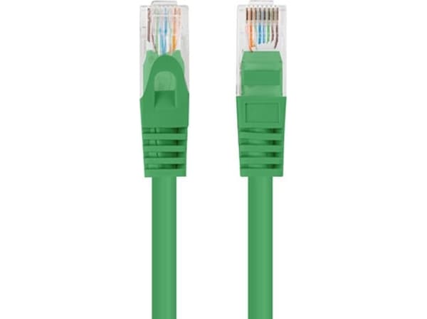 Lanberg - Koblingskabel - RJ-45 (hann) til RJ-45 (hann) - 7.5 m - 5.4 mm - U/UTP, uskjermet - CAT 6 - uten hindringer, formstøpt - green RAL6024