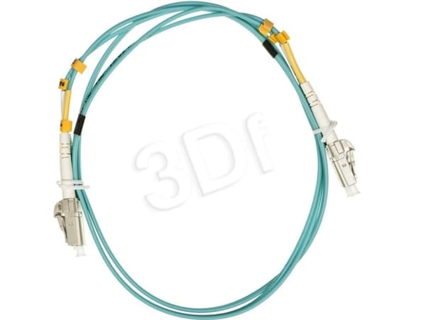 A-LAN Alantec FO Patch-ledning MM OM3 LC-LC dupleks 50/125 1,0m (FOC-LCLC-5MMD-3-1)