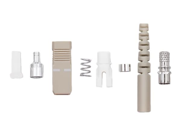Qoltec 54433, SC, Beige, Hopea, Valkoinen, Monitila, 200 kpl, 20 mm, 100 mm
