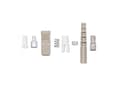 Pikkukuva 5 / 5: Qoltec 54433, SC, Beige, Hopea, Valkoinen, Monitila, 200 kpl, 20 mm, 100 mm