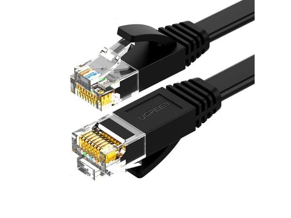 UGREEN Ethernet RJ45 lattakaapeli, Cat.6, UTP, 5m (musta)