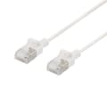 Miniatyrbild 1 av 2: DELTACO U/FTP Cat6a patchkabel, slim, 3,8mm i diameter, 1,5m, vit