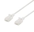 Miniatyrbild 1 av 2: DELTACO U/UTP Cat6a patchkabel, slim, 3,5mm i diameter, 2m, vit