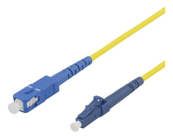 Fiberkablage, LC - SC, 9/125, OS1/2, singlemode, LSZH, 2m