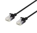 Miniatyrbild 2 av 2: DELTACO U/UTP Cat6a patchkabel, slim, 3,5mm i diameter, 1m, svart