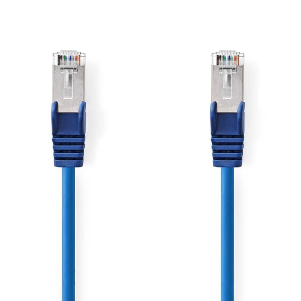 Nedis CAT5e nettverkskabel | SF/UTP | RJ45 Han | RJ45 Han | 1.50 m | Rund | PVC | Blå | Konvolutt