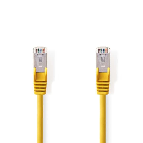 Nedis CAT5e netværkskabel | SF/UTP | RJ45 Han | RJ45 Han | 5.00 m | Runde | PVC | Gul | Plastikpose