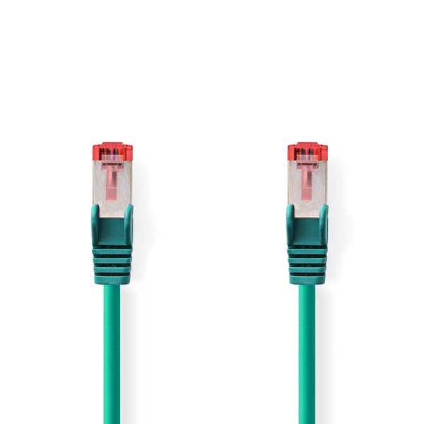 Nedis Kat 6 kabel | RJ45 Han | RJ45 Han | S/FTP | 1.00 m | Runde | LSZH | Grøn | Konvolut