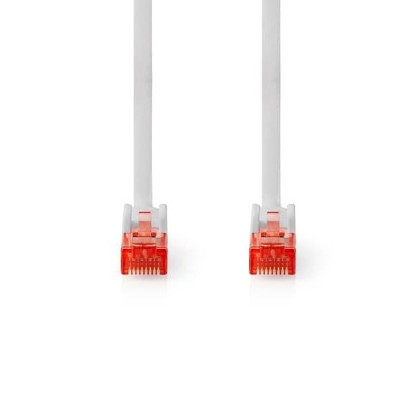 Nedis CAT6 Nettverkskabel | RJ45 Han | RJ45 Han | U/UTP | 2.00 m | Rund | PVC | Hvit | Plastpose