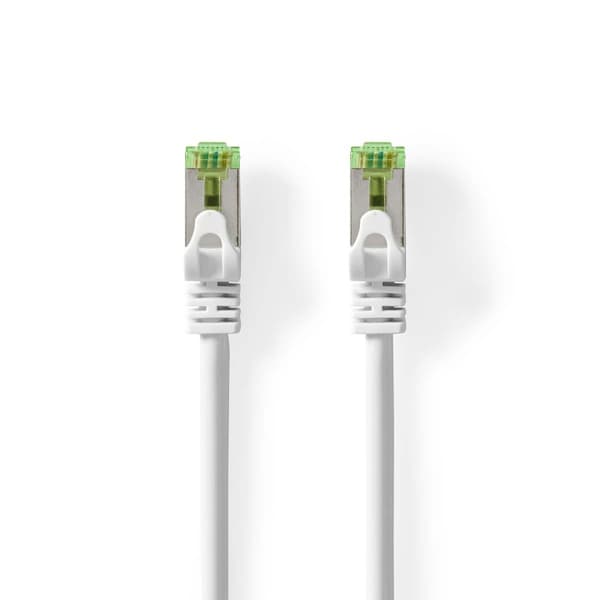 Nedis CAT7 verkkokaapeli | S/FTP | RJ45 uros | RJ45 uros | 1.00 m | Snagless | Pyöreä | LSZH | Valkoinen | Laatikko