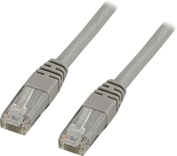 UTP Cat.5e laitekaapeli, 0,3m, harmaa