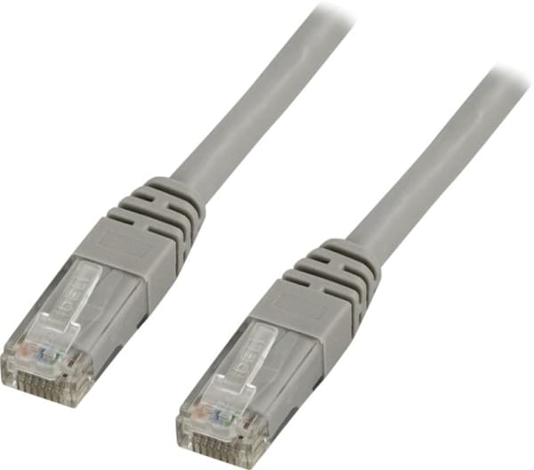 UTP Cat.5e laitekaapeli, 0,3m, harmaa