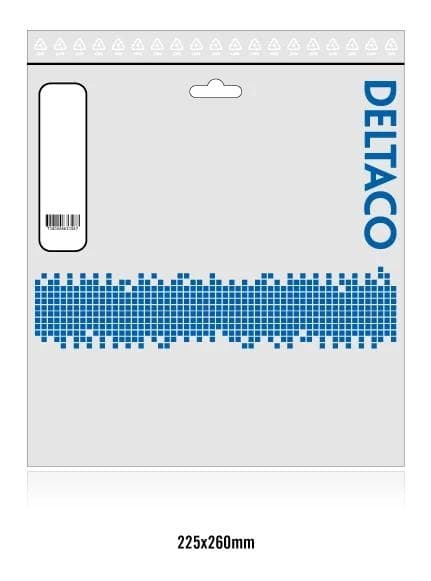 DELTACO Antennkabel, RP-SMA hane - RP-SMA hona, 10m
