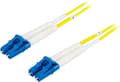 Miniatyrbillede 2 af 3: DELTACO fiberkabel, <b>LC - LC</b>, 9/125, OS2, duplex, singlemode, 10