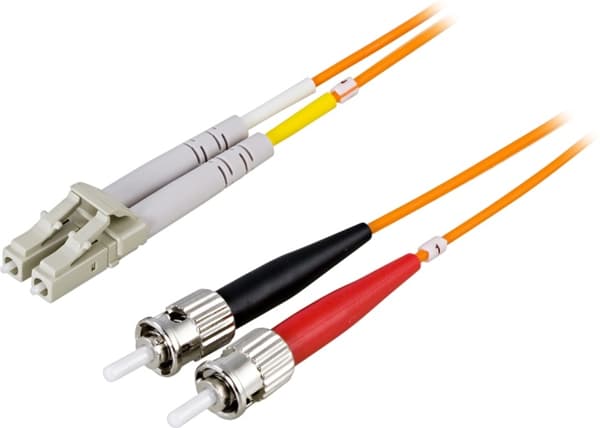 DELTACO Fiberkablage LC - ST, duplex, multimode, 3m (LCST-3M)