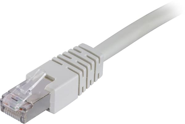 DELTACO F/UTP Cat6 patchkabel, LSZH, 25m, grå