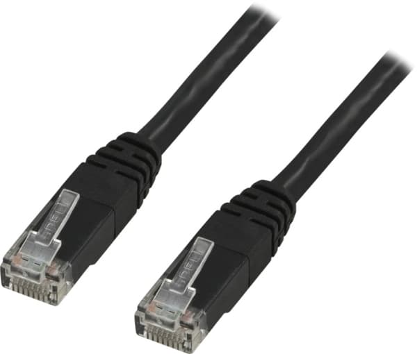 DELTACO U/UTP Cat6 patchkabel, LSZH, 15m,svart