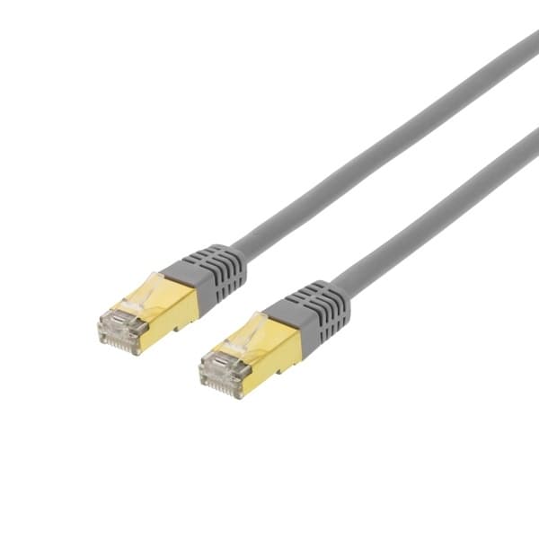 DELTACO FTP Cat7 patchkabel 20m LSZH (halogenfri), grå
