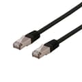 Miniatyrbillede 2 af 2: DELTACO S/FTP Cat6 patchkabel, LSZH, 0,5m, Black