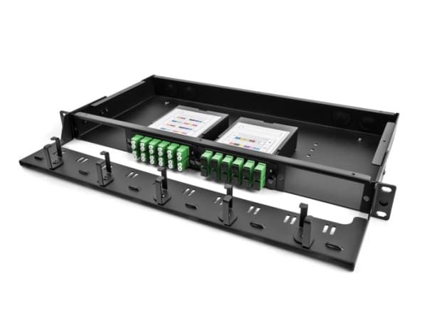 DeLOCK 66924, Musta, Metalli, Telinekiinnitys, 1U, 482,6 mm, 220 mm