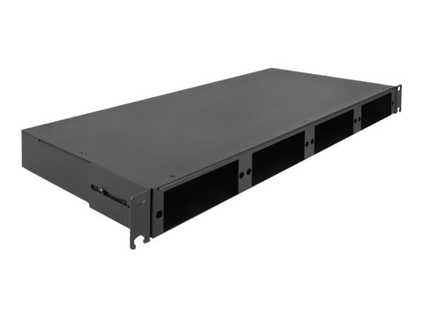 DeLOCK 66924, Musta, Metalli, Telinekiinnitys, 1U, 482,6 mm, 220 mm musta