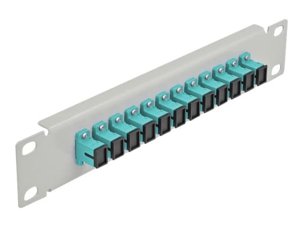 Delock - Koblingspanel - SC MM X 12 - grå - 1U - 10" Akva, Grå