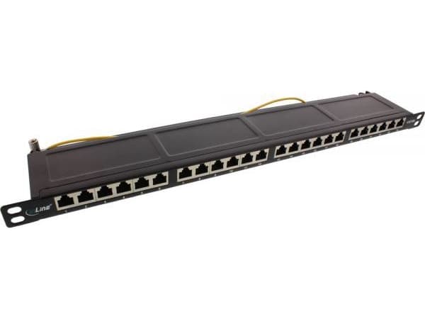 InLine 4043718209453, RJ-45, Cat6a, Svart, Stativmontering, 0.5U, 482,6 mm