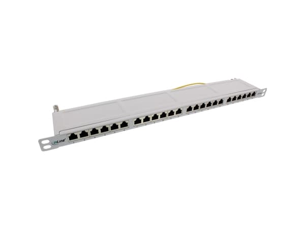 InLine 4043718209453, RJ-45, Cat6a, Svart, Stativmontering, 0.5U, 482,6 mm Svart