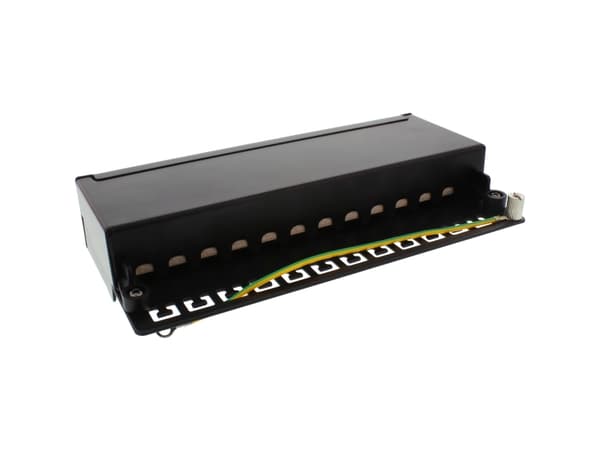InLine 4043718209439, RJ-45, Cat6a, Sort, Veggmontering