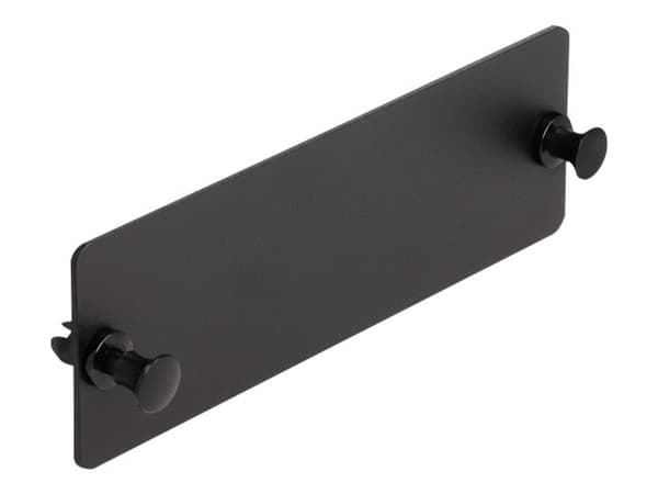 Delock - Fiberoptisk blindpanel - svart