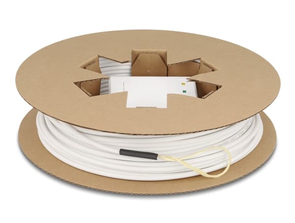 Delock - Fiberoptisk koblingsboks (horisontal / vertikal) - veggmonterbar, DIN-skinnemonterbar - innendørs, utendørs - 40 m - hvit - 4 porter