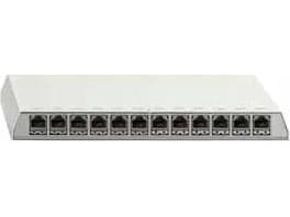 Rutenbeck PP-Cat.6A iso-12 Ap rw - Patch Panel - skjermet - overflatemonterbar, egnet for veggmontering, stasjonær, DIN-skinne monterbar - RJ-45 X 12