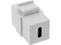 Miniatyrbild 2 av 4: InLine Snap-in-modul - 1 USB-C-uttag - vit ( 76201W )