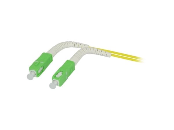 LWL1FaserPatchk 3mtrSCAPCSCAPC 9125u OS2 G657A2 AD2mm flexible Knickschutztülle Synergy21